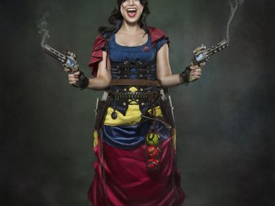 Theatrical portrait — Snow White steampunk sitting